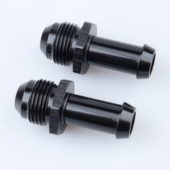 -8 AN Male Flare to 1/2″ Push on Hose Barb Adapter Fitting 8AN to 1/2 Black