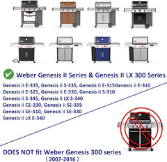 Genesis II Grill Parts Grates Flavorizer Bars Heat Deflector for E-310 E-315