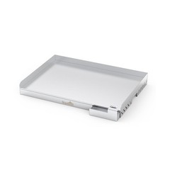 Stainless Steel Griddle 23×16 for Charcoal Gas Grills with Drip Tray