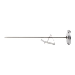 Stainless steel kitchen oil thermometer with adjustable stand for cooking grill