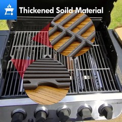 Grillflame 463347519 463347017 Grill Grates for 18″ x 25″ in total, Black