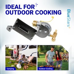 Csa Certified Bluestars 64866 Weber Gas Grill – Fit Q1000 Q1200 Control