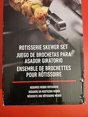 OEM Weber Rotisserie Skewer Set, 6-Pack -Compatible Genesis, Spirit, Summit-NEW