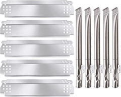 Grill Replacement Parts for Nexgrill 5 Burner BBQ Tubes Heat Shield Plates Kit