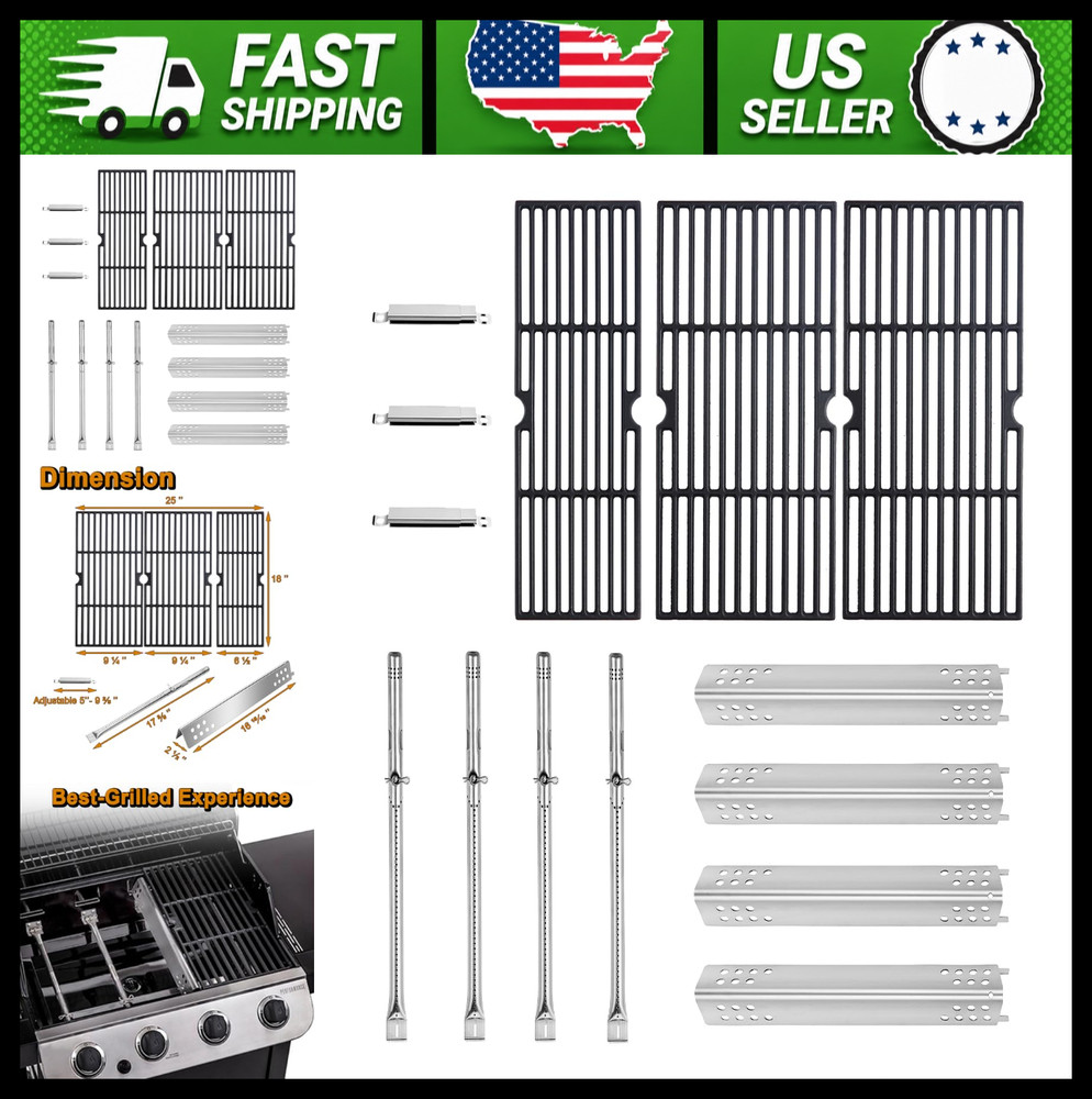Charbroil Performance 4 Burner Grill Replacement Parts Heat Tent Burner Grates