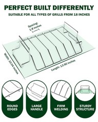 Rib and Roast Rack for Big Green Egg, Turkey Roasting Large, U-Roasting