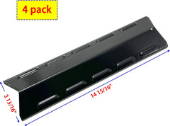 Kit DP163 (4-Pack) Porcelain Steel Heat Plates Shield Tent for Charbroil 640-013