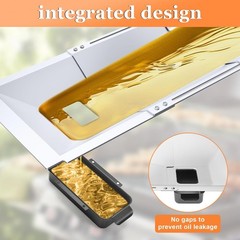 Grease Tray with Catch Pan Adjustable Universal Drip Pan for Dyna Glo, Nexgrill,