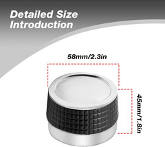 Gas Grill Control Knobs for D Shaped Valve Stem BBQ Chrome Plated Plastic