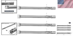 15 3/8″ Stainless Steel Tube Burner 4-Pack for Kenmore & Outdoor Gourmet Grills