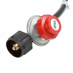 4FT High Pressure Propane 0-20 PSI Adjustable Regulator with 4ft QCC-1 Type Hose