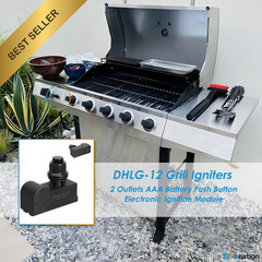 DHLG-12 Grill Ignitor Replacement 2 Outlet AAA Battery Electronic Ignition Modul