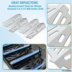 Bbqration Grill Parts For Weber Genesis Ii 400 Series 66033 Flavorizer Bars And