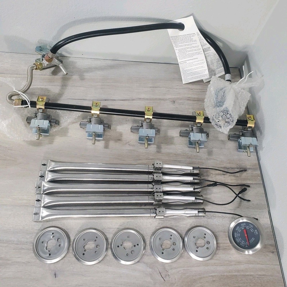 Expert Grill PARTS Propane BBQ Valve, Igniters,Temp Gauge Regulator Hose Burners