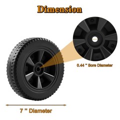 70-05-104 DGF493BNP Wheels Grill Replacement Parts for 7 Inch Dyna Glo