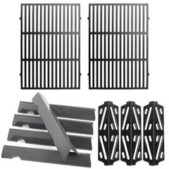 Grill Parts for Weber Genesis II 300 Series – 2 Grates, 5 Flavorizer Bars, 3