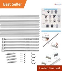 Universal Charbroil Grill Parts – Stainless Steel Burners & Heat Plates Set