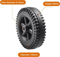 6-Inch Heat Resistant BBQ Grill Wheels – Universal Fit for Charbroil & More