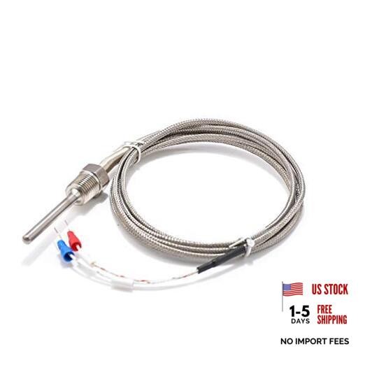 Waterproof K Type Grounded Thermocouple – Jaybva Temperature Sensor 1/4″ K Type