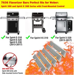 Parts DP153 7636 Flavorizer Bars for Weber Spirit I/II 300 Series GS4 Spirit …