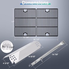 Nexgrill 4 Burner 720-0830X Drip Pan and Grid Grate Set