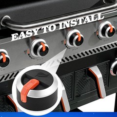Gas Griddle Grill Orange Knobs Replacement for Blackstone 2177 Propane Griddles