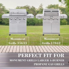 Hisencn Replacement Parts for Monument Grills 24367, 35633, 17842, Silver