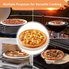 15 Inch Half-Moon Ceramic Heat Deflector Plates for Kamado Joe Classic I, II, II
