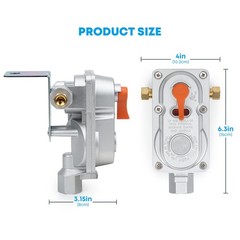 Stanbroil 2 Stage Auto Changeover Propane Regulator Lp Double-Stage Regulator