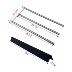 Parts Kit for Weber Genesis Silver B/C, Spirit 300/700, Flavorizer Bars & Burner