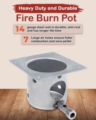 Fire Burn Pot and Igniter Kit for Traeger/Pit Boss Grills, Easy Install
