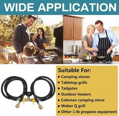 Portable Appliance Adapter Hose with Shut Off Valve