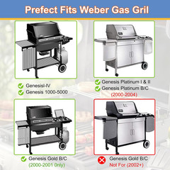 7506 Stainless Steel Burner Tube Set for Weber Genesis 1000 to 5500, Genesis Gol