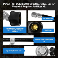 32” Propane Regulator with Hose,Propane Regulator Fit for Napoleon Grills(Lex,Ro