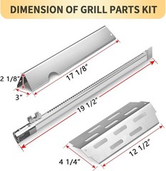 Grill Parts Flavorizer Bars Burners Heat Deflector for Weber Genesis II 300 E310