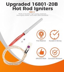 Upgraded 16801-20B Hot Rod Igniter Kit – 200W 120V, 1,200°F High-Temp Ignition