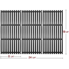 18 1/4 Inch Porcelain Cast Iron Cooking Grate for Charbroil Tru-Infrared