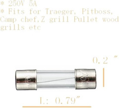 Fuse 9pcs Replacement Parts for Traeger Pit Boss Camp Chef Pellet Grills 5A 250V