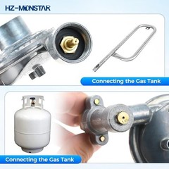 Gas Grill Valve Regulator for Q2000/Q2200 Series, Replacement Assembly