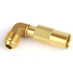 Propane Elbow Adapter With 3/8″ Male Flare Connection Brass Elbow Adapter