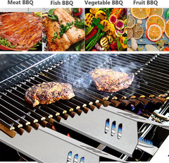 3-Pack 14 3/16 Heat Plate and 15 5/8 Grill Burner Replacement for Uniflame GBC