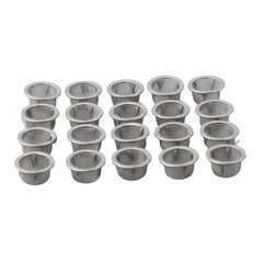 20xSmoking Pipe Stainless Steel Screen FiltersScreen Steel Mesh Concave Bowl