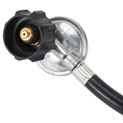 Single Stage Propane Hose and Regulator Kit for BBQ Grills For 540 lb Capacity