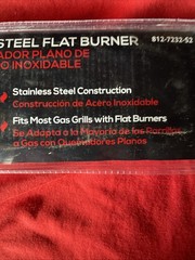 Brinkmann Grill Parts Pro Replacement Stainless Steel Flat Burner 812-7232-S2