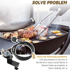 80477 Gas Grill Valve Regulator Compatible with Weber Q100 Q120 Series