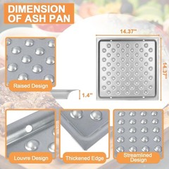 Ash Pan Replacement Parts for Americana Charcoal Grill Walk-A-Bout, Swinger, Siz