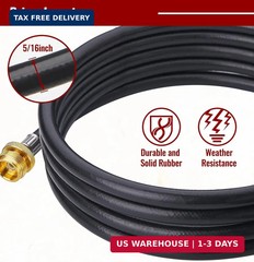 CALPOSE 6 Feet Propane Adapter Hose, 1lb to 20lb Adapter Converts 1lb Appliances