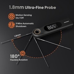 INKBIRD Dual Screen Display 0.5 Sec Rechargeable Instant Read Meat…
