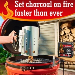 All Natural Wood Fire Starters Fireplace Camping Charcoal Starter Grill BBQ C…