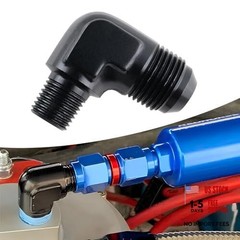 Male Flare to 1/4″ NPT Male 90 Degree Fitting Adapter 8AN 8AN to 1/4 NPT